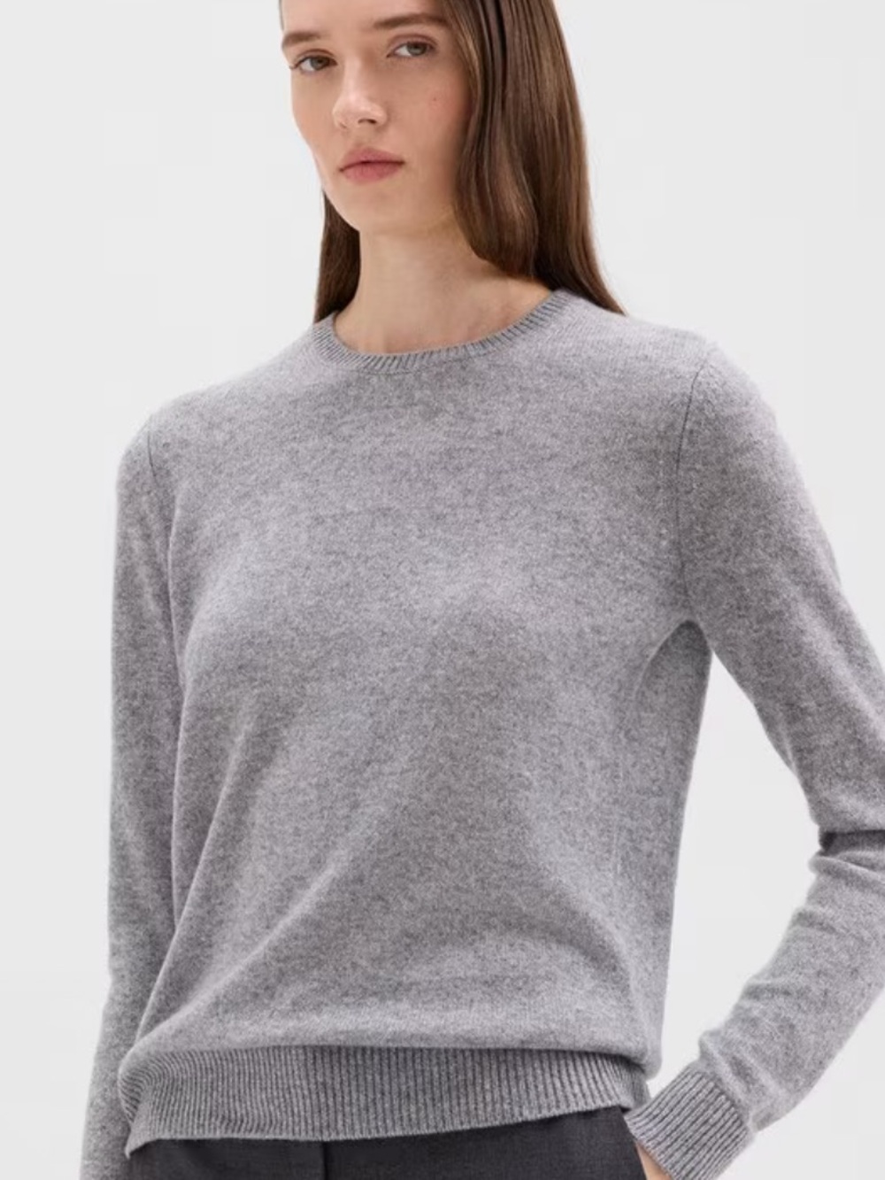 SOUTHERN TIDE Classic Crewneck Women's Sweater in Light Gray! S